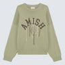 AMISH SUPPLIES CREW NECK GREY PULLOVER SAGE MOSS GREEN - Shoelosophy