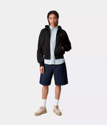CARHARTT WIP DAMEN HOODED HEART II HARTT JACKET I035242 SCHWARZ - Shoelosophy