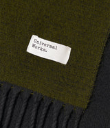 UNIVERSAL WORKS 両面スカーフ 33640 グリーンブラック - Shoelosophy