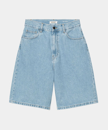 CARHARTT WIP WOMENS BRANDON SHORT I031919 BLUE STONE BLEACHED - Shoelosophy