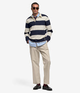SEBAGO CAMPBELL LS POLO WEISS NATURBLAU - Shoelosophy
