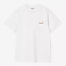 CARHARTT WIP AMERICAN SCRIPT T-SHIRT I029956 ASH HEATHER - Shoelosophy