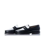 SEBAGO CITYSIDES CLASSIC DAN 7000300 SCHWARZ-WEIßER PENNYLOAFER - Shoelosophy