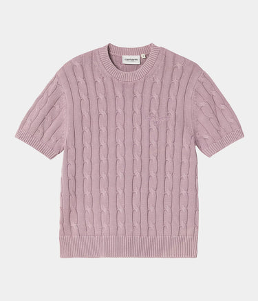 CARHARTT WIP 여성 카터 니트 티셔츠 I035181 PINK FOG - Shoelosophy