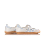 ADIDAS WOMENS SAMBA JANE JR7339 CLOUD WHITE GUM HALO BLUE - Shoelosophy
