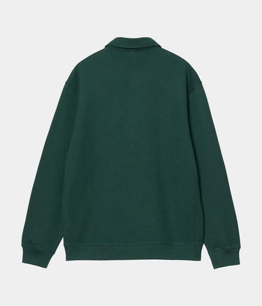 CARHARTT WIP POLO SWEATSHIRT I035532 DARK FIR - Shoelosophy
