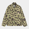 CARHARTT WIP DUCK DETROIT JACKET I034281 CAMO DUCK GREEN STONE WASHED - Shoelosophy