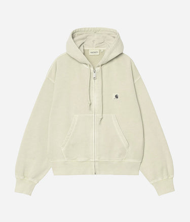 CARHARTT WIP WOMENS HOODED NELSON JACKET I033830 STONE GARMENT DYED - Shoelosophy
