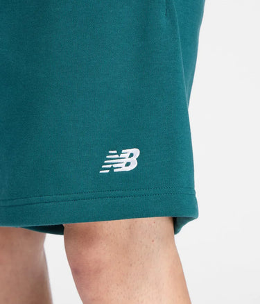 NEW BALANCE SPORT ESSENTIAL FRENCH TERRY SHORT MS41520 MEDUSA GREEN - Shoelosophy
