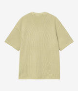 CARHARTT WIP NELSON WAFFLE T-SHIRT I036185 SANFTES GRÜNES STÜCKSTÜCKGEFÄRBT - Shoelosophy