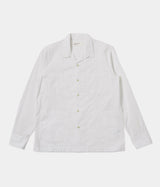 UNIVERSAL WORKS DWIGHT OVERSHIRT 34169 POPLIN WHITE - Shoelosophy