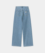 CARHARTT WIP WOMENS JANE PANT I030497 BLUE HEAVY STONE WASHED - Shoelosophy