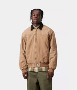 CARHARTT WIP OG 산타페 재킷 I036240 해밀턴 브라운 담배 그라인드 워시 - Shoelosophy