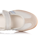 ADIDAS WOMENS SAMBA JANE JR7339 CLOUD WHITE GUM HALO BLUE - Shoelosophy