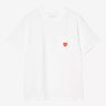 CARHARTT WIP 여성 포켓 하트 티셔츠 I032180 WHITE - Shoelosophy