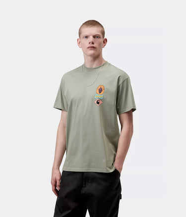 CARHARTT WIP STACKED GRAPES T-SHIRT I036902 SHADY GREEN - Shoelosophy