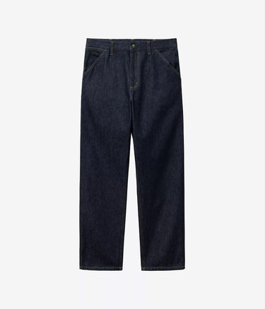 CARHARTT WIP SINGLE KNEE PANT I032024 BLUE RINSED - Shoelosophy