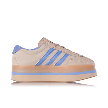 ADIDAS WOMENS GAZELLE STACK JS3927 HALO BLUE BEIGE - Shoelosophy