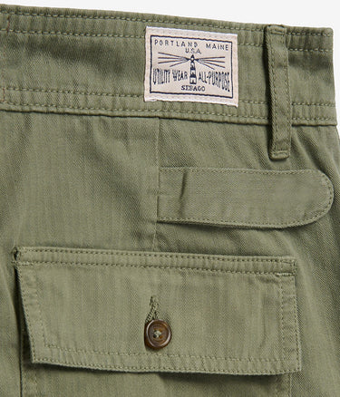 SEBAGO MILTON HERRINGBONE FATIGUE PANT 75125MW GREEN LICHEN - Shoelosophy