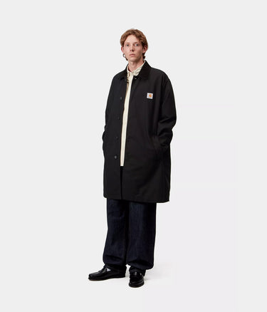 CARHARTT WIP WEBSTER COAT I035618 BLACK RINSED - Shoelosophy