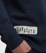 BARBOUR X BARACUTA NORTHERN CREW NECK BRFEL0054 NAVY - Shoelosophy