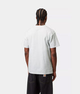 CARHARTT WIP AMERICAN SCRIPT T-SHIRT I029956 ASH HEATHER - Shoelosophy