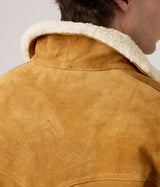 LEVI'S WESTERN SUEDE SHERPA TRUCKER JACKET EVENING SUN - Shoelosophy