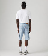 LEVI'S 478 BAGGY CARGO SHORTS 001GU-0004 BLUE STONE WASHED JORTS MAN - Shoelosophy