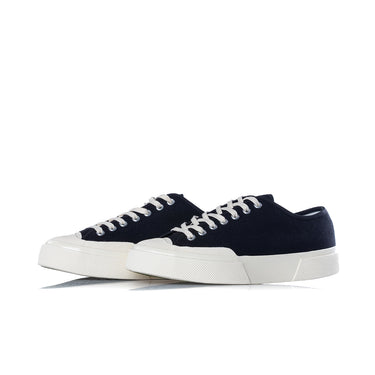 SUPERGA ARTIFACT 2432 WORKS LOW CUT COTTON CANVAS BLACK OFF WHITE - Shoelosophy