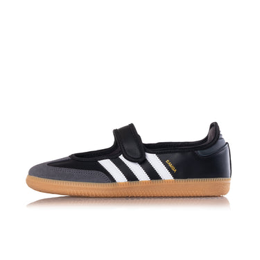 ADIDAS WOMENS SAMBA JANE JQ6445 CARBON BLACK WHITE - Shoelosophy