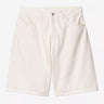 CARHARTT WIP BRANDON SHORT I037161 WHITE RINSED - Shoelosophy