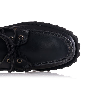 SEBAGO CAMPSIDES RANGER WAXY 여성 7002IR0 총 블랙 여성 모카신 야외 - 신발염증