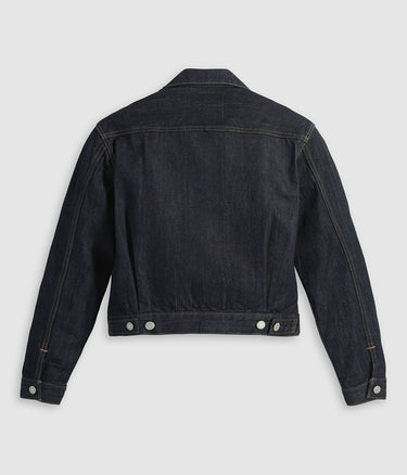 LEVI'S BLUE TAB DAMEN CLASSIC TYPE II TRUCKER JACKE A5884-0000 DUNKEL GESPÜLT