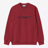 CARHARTT WIP CARHARTT SWEATSHIRT I030546 SCARLET GRAPHITE - Shoelosophy