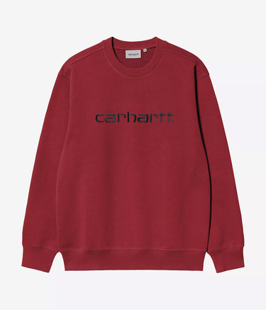 CARHARTT WIP CARHARTT SWEATSHIRT I030546 SCARLET GRAPHITE - Shoelosophy