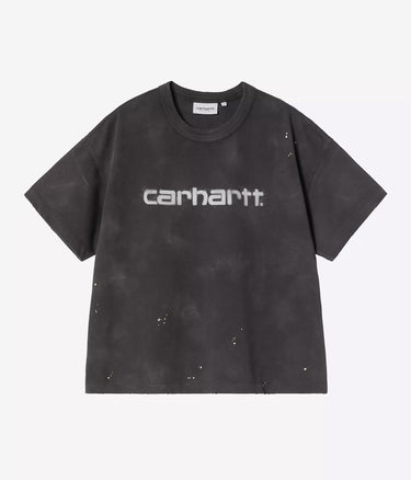 CARHARTT WIP WOMENS PAINTER T-SHIRT I036848 SCHWARZ DESTROY WASH - Shoelosophy