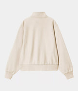 CARHARTT WIP WOMENS AMERICAN SCRIPT HIGH NECK SWEATSHIRT I033827 MOONBEAM - Shoelosophy