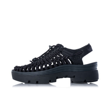 KEEN UNEEK PLATFORM 1032211 SCHWARZES GLATTLEDER - Shoelosophy