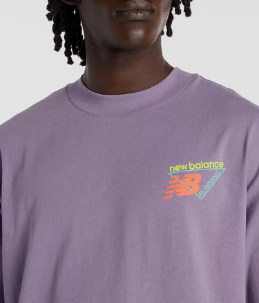 NEW BALANCE TRI LOGO HEAT MAP T-SHIRT MT61V4ZG CANDID VIOLET - Shoelosophy