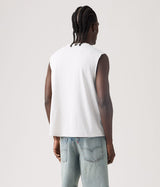 LEVI'S MUSCLE TANK 90S FADE 004V1-0005 BRIGHT WHITE SLEEVELESS BOXY FIT - Shoelosophy