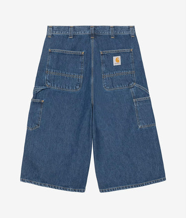 CARHARTT WIP OG DOUBLE KNEE LONG SHORT I037493 BLUE STONE WASHED - Shoelosophy