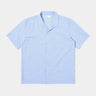 UNIVERSAL WORKS ROAD SHIRT 34556 SIDO LINEN MIX SKY BLUE - Shoelosophy