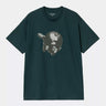 CARHARTT WIP SAVIOUR T-SHIRT I035197 DEEP LAGOON - Shoelosophy
