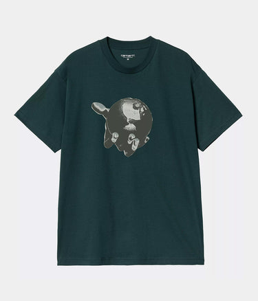 CARHARTT WIP SAVIOUR T-SHIRT I035197 DEEP LAGOON - Shoelosophy