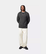CARHARTT WIP CARTER SWEATER I035179 BLACK GARMENT DYED - Shoelosophy