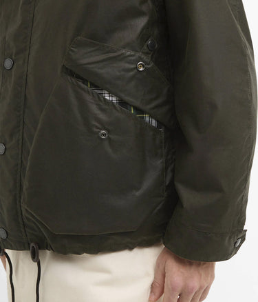 BARBOUR HERITAGE+ MODIFIED ENDURANCE WAX JACKET SMWX2558OL51 ARCHIVE OLIVE - Shoelosophy