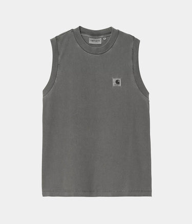 CARHARTT WIP WOMENS NELSON A-SHIRT I034514 GRAPHITE GARMENT DYED - Shoelosophy