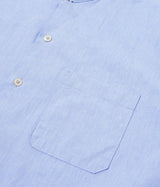 UNIVERSAL WORKS ROAD SHIRT 34556 SIDO LINEN MIX SKY BLUE - Shoelosophy