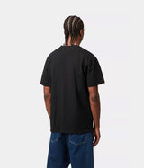 CARHARTT WIP AMERICAN SCRIPT T-SHIRT I029956 BLACK - Shoelosophy