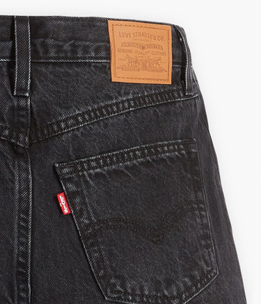 LEVI'S WOMENS 80S MOM SHORTS A4695-0000 BLACK STONE WASHED - Shoelosophy
